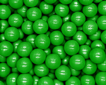green 8cm soft plastic ball pit balls for kids in a close-up pile