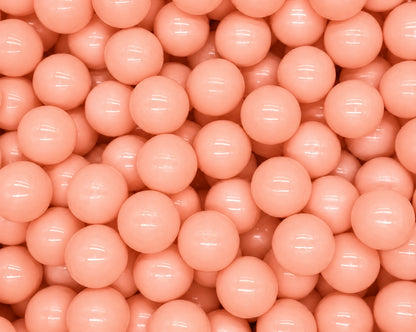 Close-up of peach 8cm soft plastic ball pit balls for kids