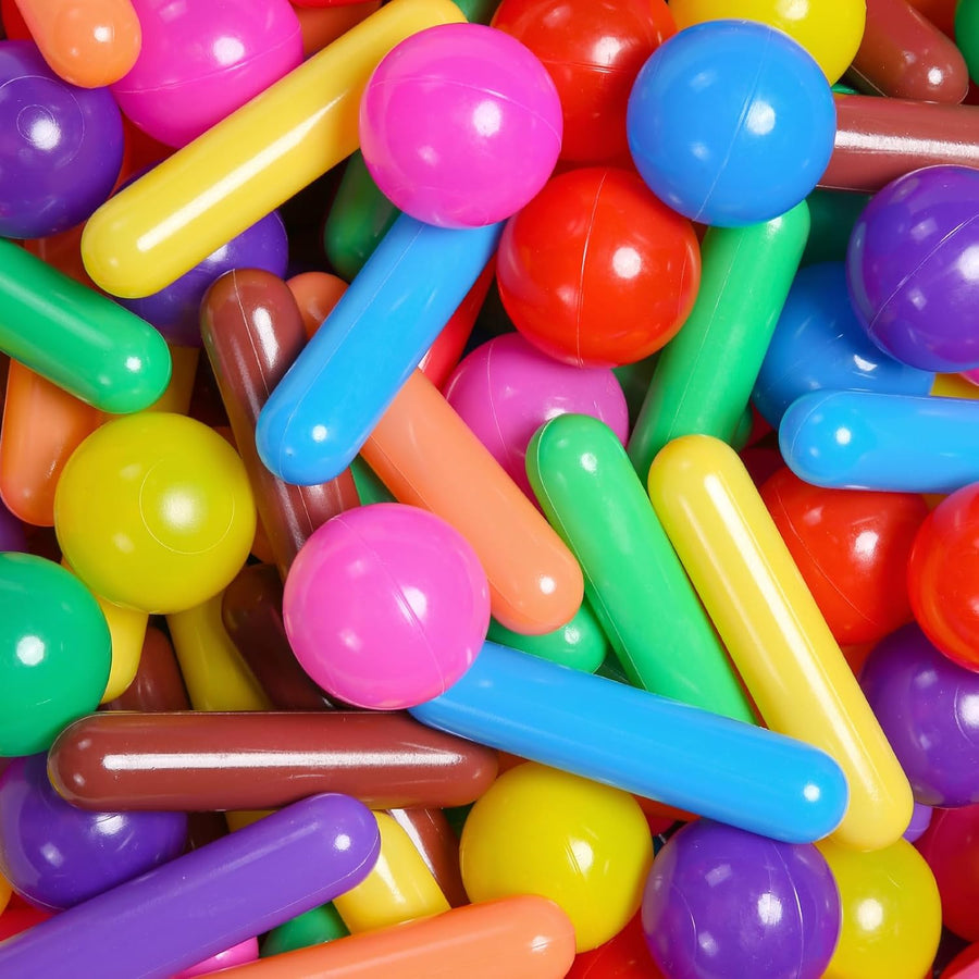 Cylinder & Round Ball Pit Mix for Kids – Multicolour
